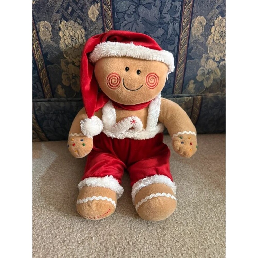 Candy Cane Friends Gingerbread Stuffed Plush Boy Doll